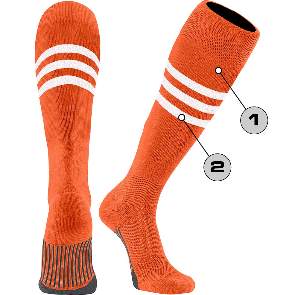 TCK Baseball Socks - Dugout Series I Pattern B DNOB - High Performance Athletic Socks for Baseball Players - Perfect for Games, Practice & Training Sessions