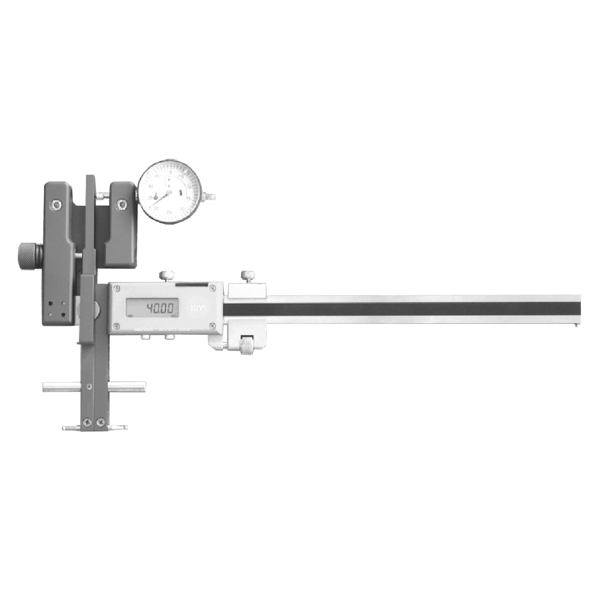 Flexbar DIGI BASCOM Universal Digital Measuring Tool - Precision Measurement for DIY, Construction & Engineering Projects