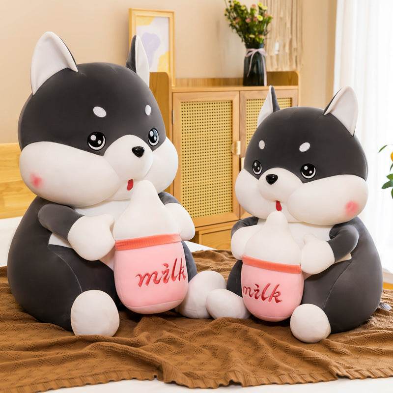 Giant Husky Puppy Plush Toy - Soft and Cuddly Stuffed Animal for Kids, Perfect for Gifts, Bedtime, and Playtime | Large Fluffy Dog Plushie for Boys and Girls