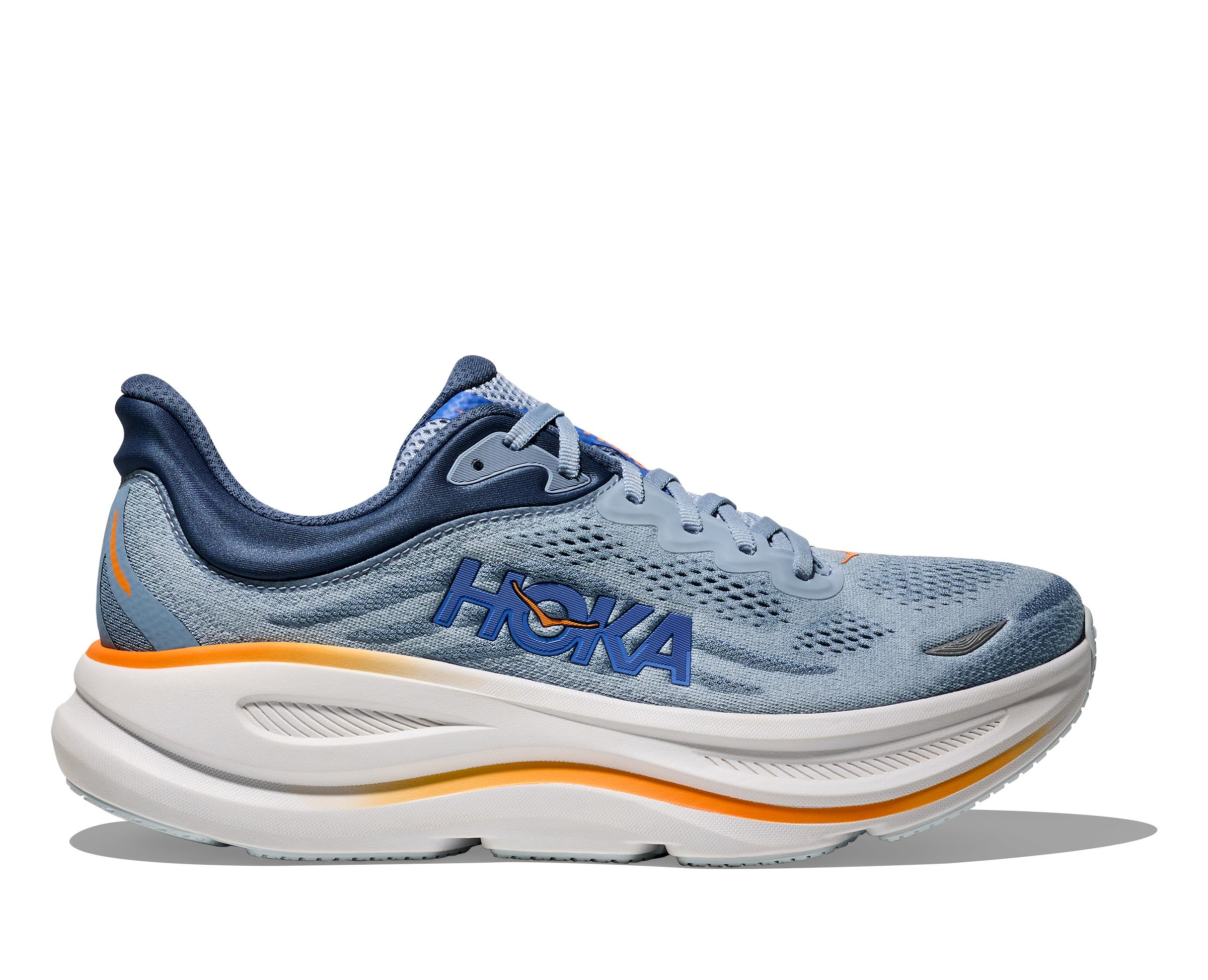 HOKA Bondi 9 Wide Running Shoes for Men - 2E Width Comfortable Cushioned Sneakers for Jogging, Walking & Long Distance Running