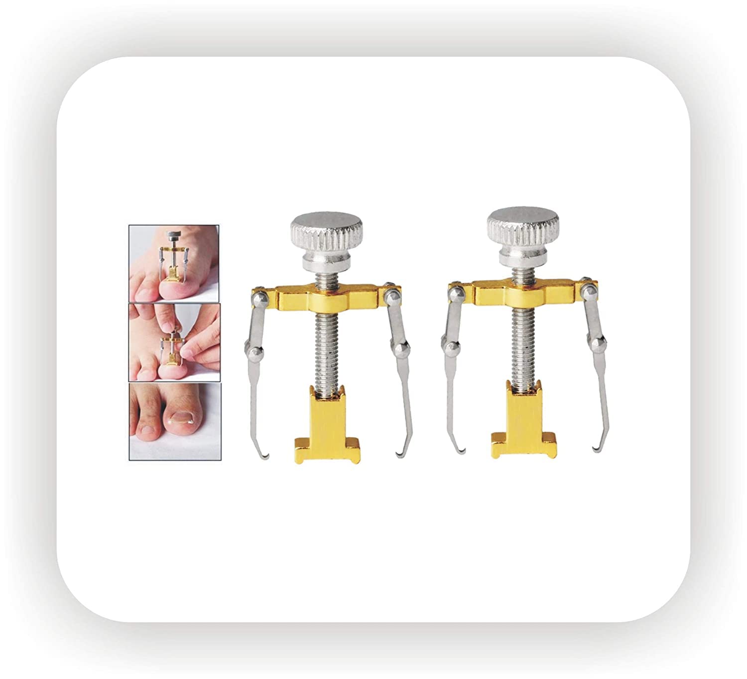 2 Pack Ingrown Toenail Corrector Tools - Professional Toenail Correction Kit for Pain Relief & Nail Care - Perfect for Home Pedicure & Foot Health Maintenance