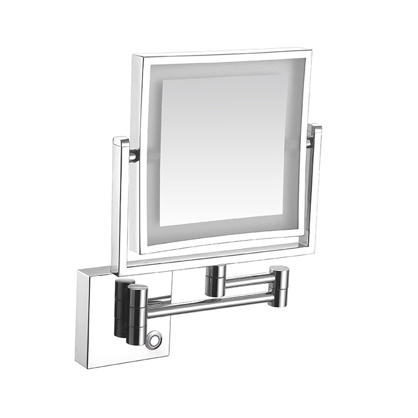 XYXH 7X Magnification Rechargeable LED Makeup Mirror - Wall Mounted, Portable & Detachable for Bathroom, Spa, Hotel & Travel - Perfect for Makeup, Skincare & Grooming