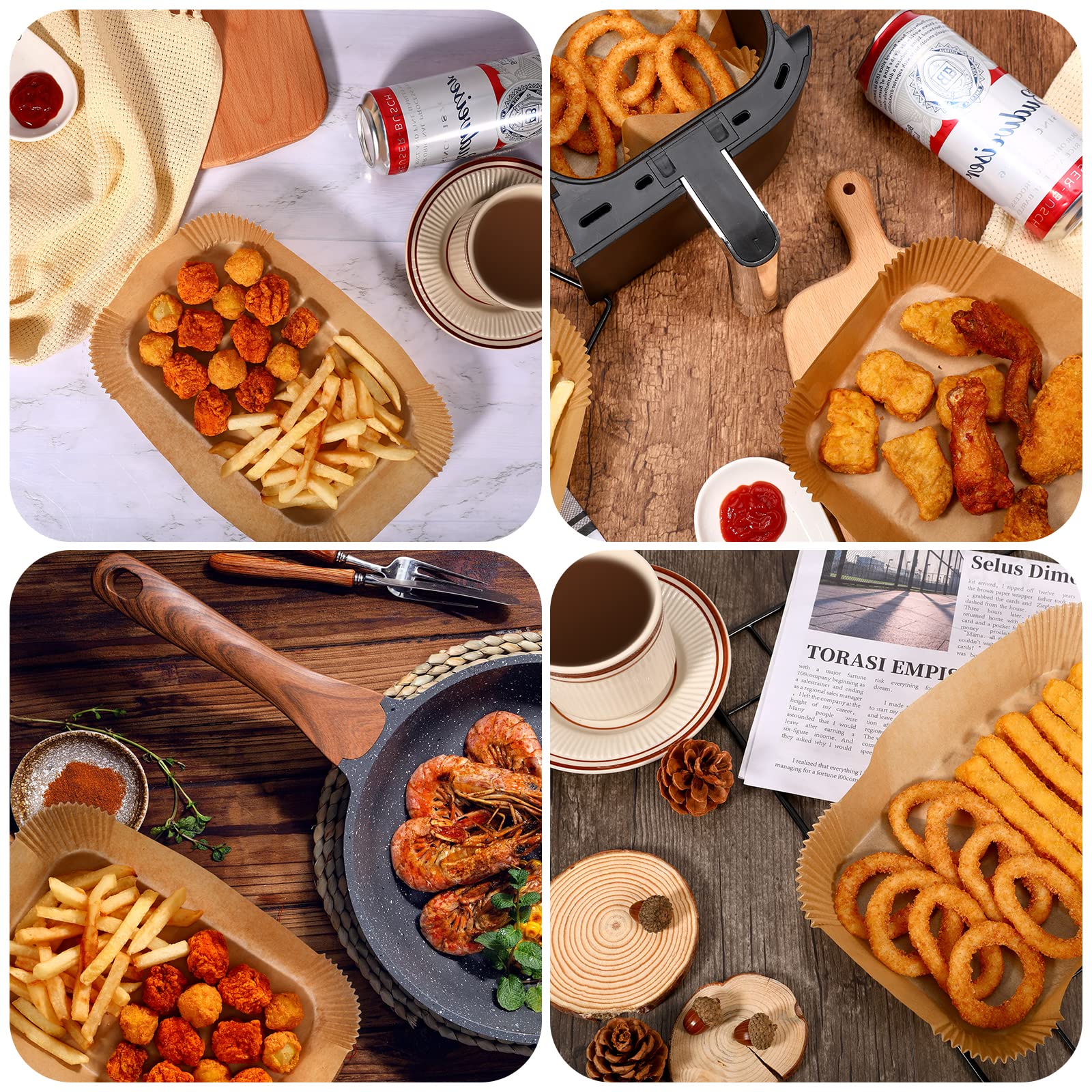 125PCS Air Fryer Liners - 8.6