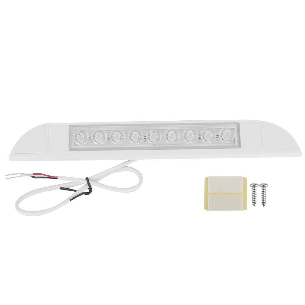 Universal Car Interior LED Strip Light - 9 LED Beads, Waterproof, 4.5W DC 12V-24V with On/Off Switch - Perfect for Car Cabin, Truck, Van, SUV Interior Lighting & Customization