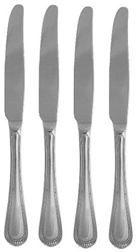 Oneida Countess 4-Piece Stainless Steel Dinner Knives Set - Elegant Flatware for Formal Dining, Dinner Parties & Everyday Use