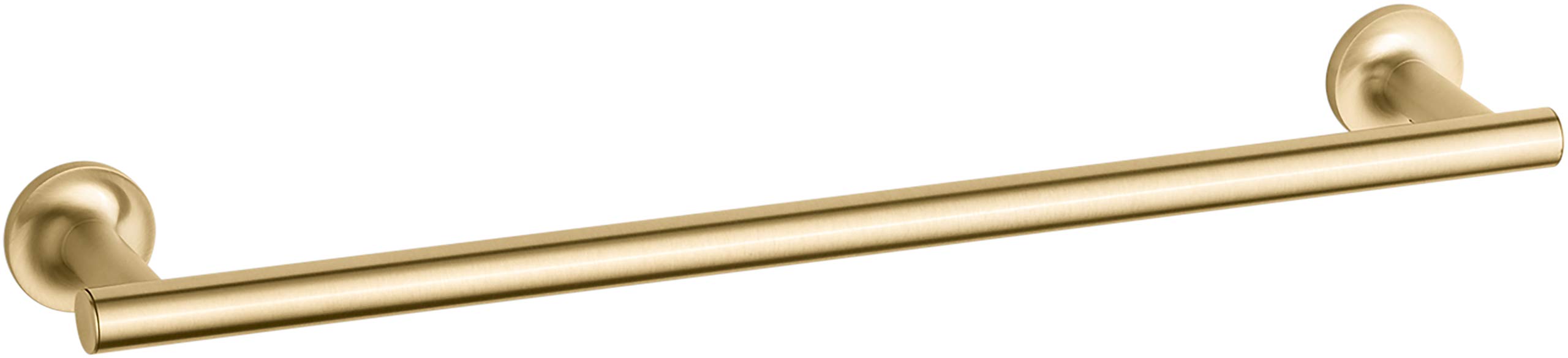Kohler 14435-2MB Purist 18-Inch Brushed Nickel Towel Bar - Modern Bathroom Accessory for Spa, Hotel & Home Decor
