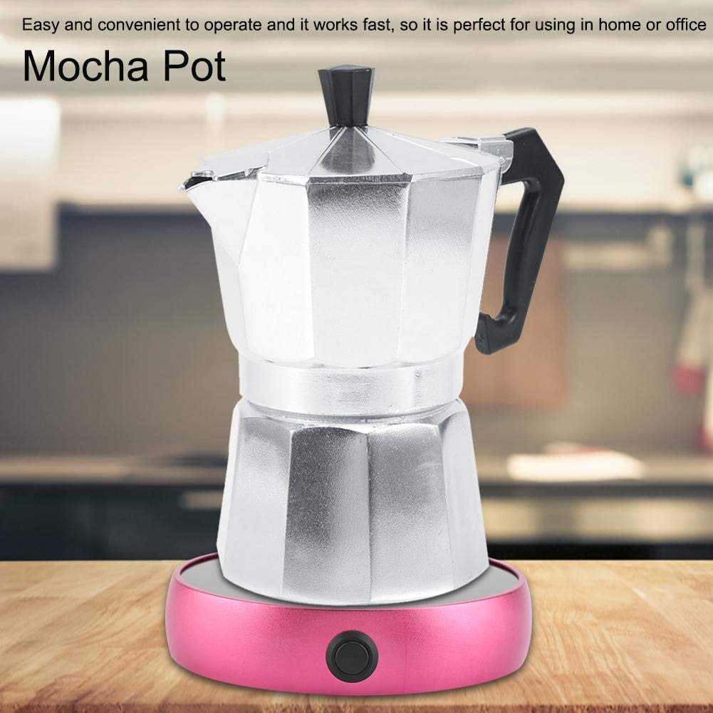 Classic Aluminum Moka Pot Espresso Maker - 2-Cup (100ml) Stovetop Coffee Brewing for Home & Office - Perfect for Espresso, Latte & Cappuccino