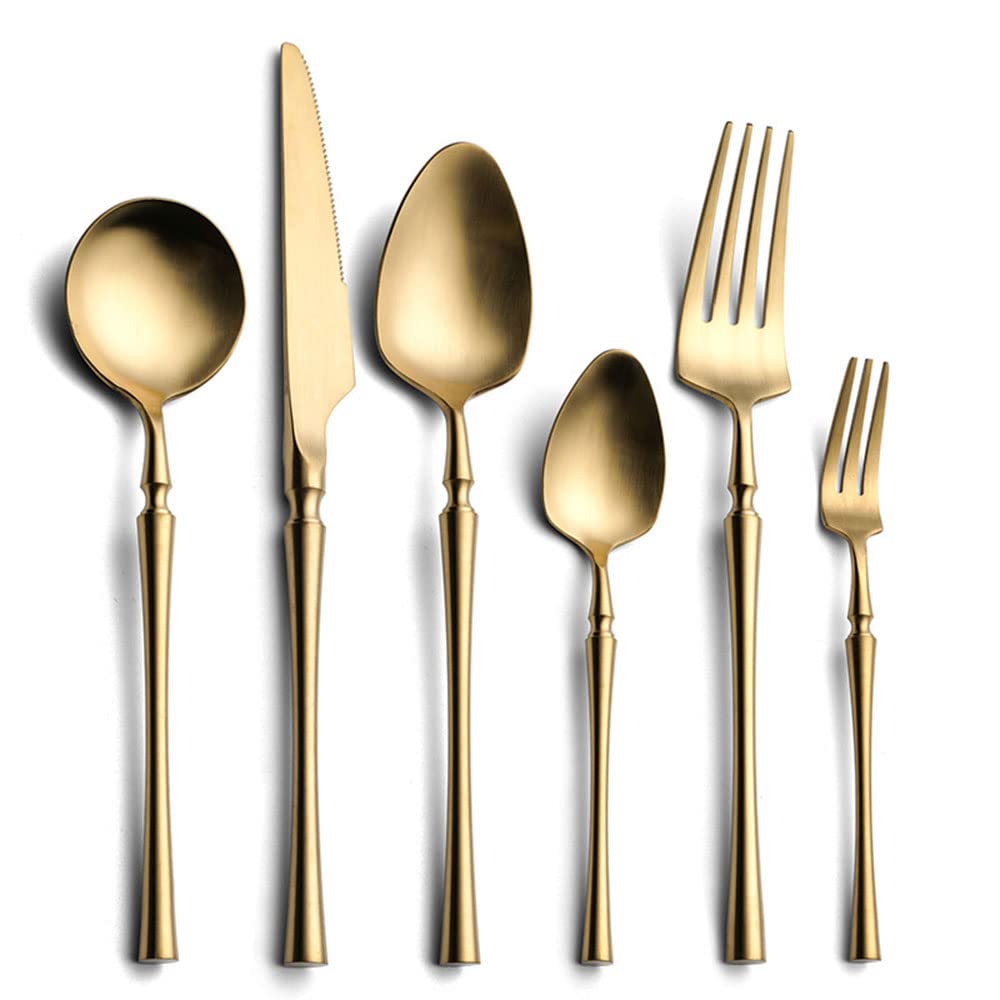 30-Piece Stainless Steel Silverware Set for 5 - Includes Steak Knives, Spoons & Forks - Food-Grade Flatware for Home, Office, Restaurant & Hotel - Dishwasher Safe - Perfect for Dining, Entertaining & Everyday Use