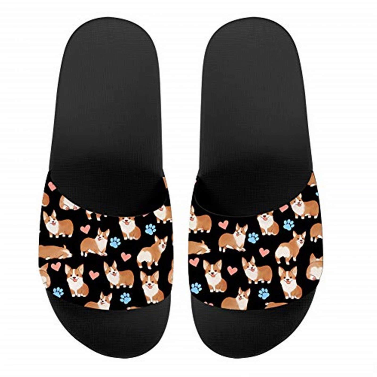 FOR U DESIGNS Women's Comfortable Sandals - Summer Slippers Slides for Indoor/Outdoor, Beach, Hotel - Non-Slip House Shoes with Arch Support | Perfect for Lounging, Travel & Poolside Relaxation