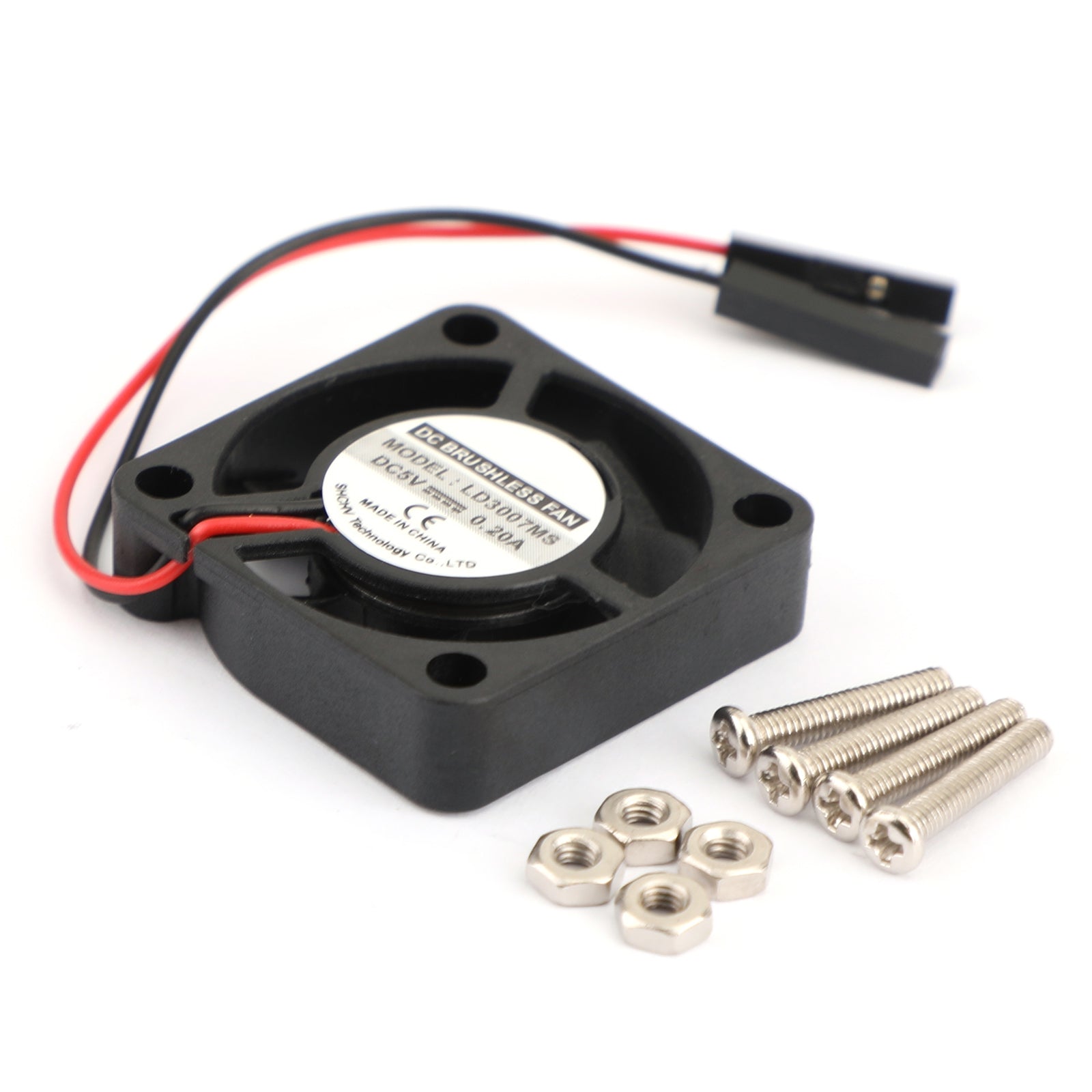 10x 2Pin 30MMx30MM 3007 5V Cooling Fan for Raspberry Pi 2/3 Model B/4B - Quiet PC Cooling Solution for Mini Computers, DIY Projects & Electronics Cooling