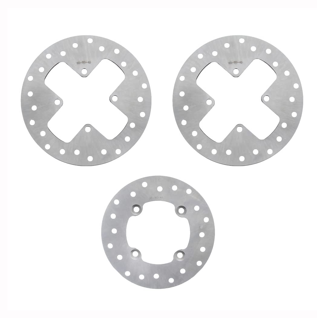 Bombardier Outlander 400 Max Front & Rear Brake Rotors and Pads Kit - High Performance ATV Braking System for Off-Road Adventures & Trail Riding
