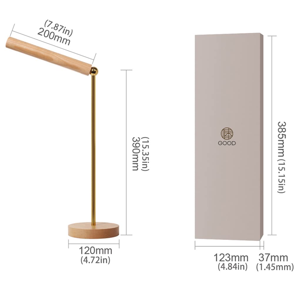 Rechargeable Magnetic LED Desk Lamp with Stepless Dimming & Touch Control - 4000K Natural Light Eye Protection for Home Office, Bedside, Bedroom & Dorm - Perfect for Reading, Studying & Nightstand Decor