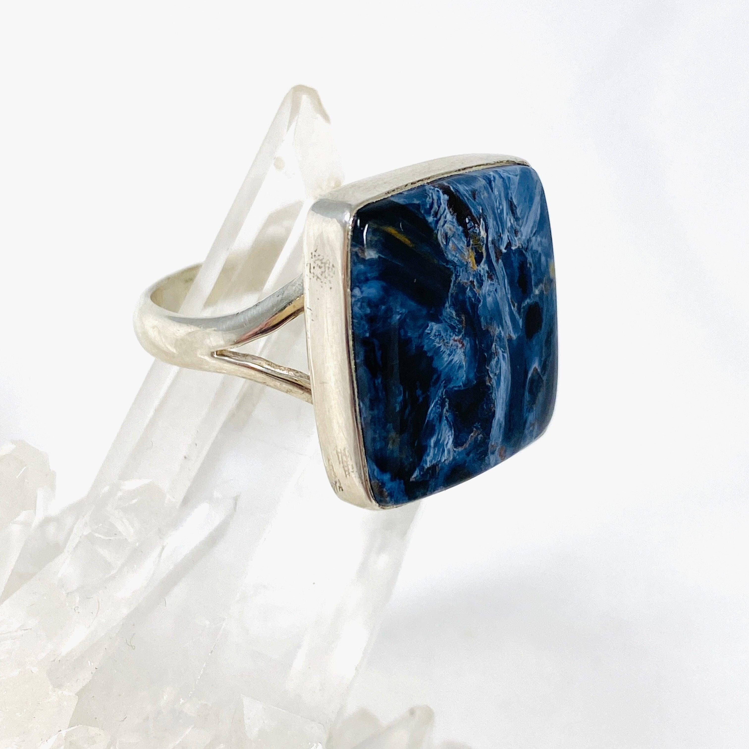 Pietersite Square Ring Size 11 KRGJ2011 - Unique Gemstone Jewelry for Women, Perfect for Gifts & Special Occasions