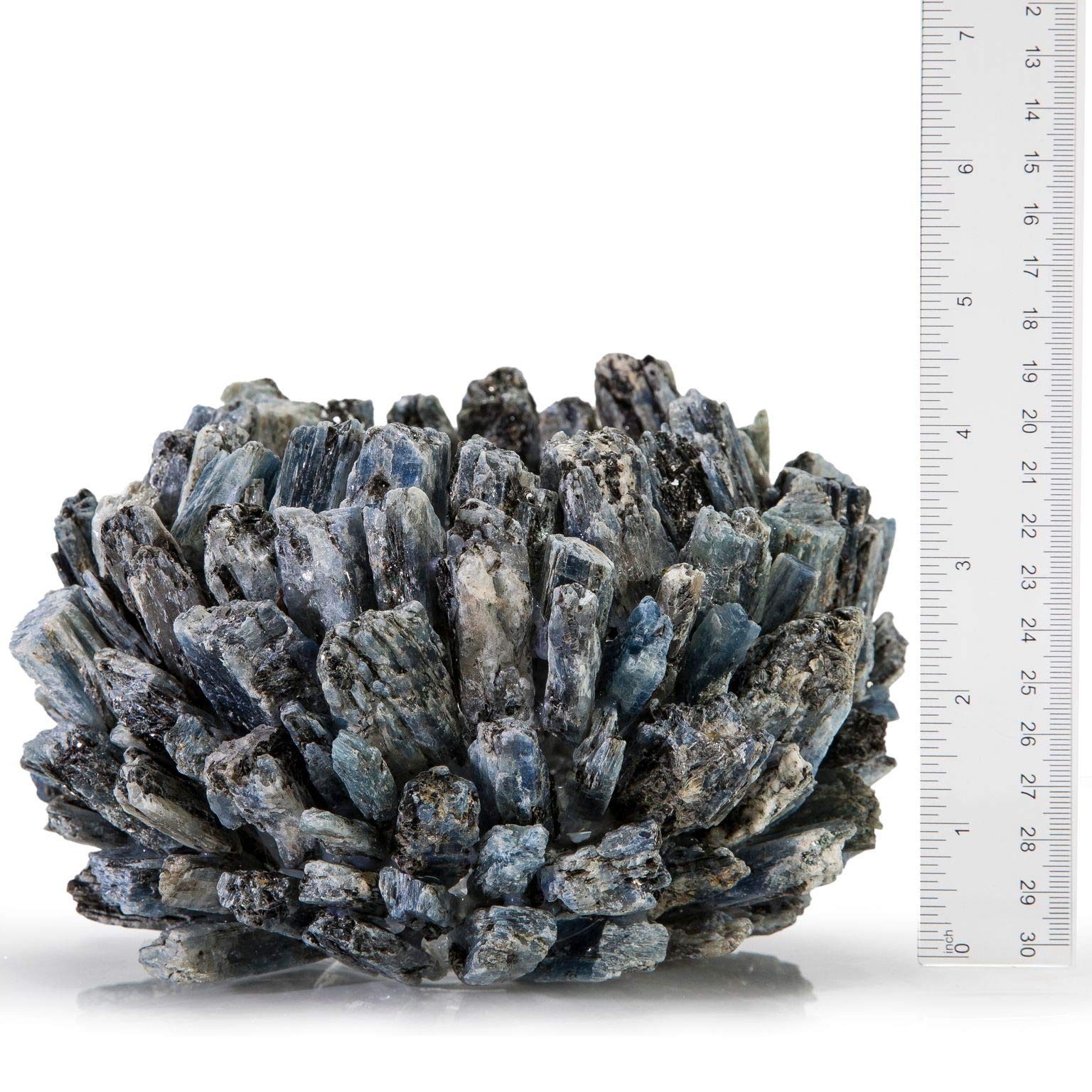 Natural Kyanite Cluster Crystal Vase - Handcrafted Healing Geode for Home Decor, Meditation & Energy Healing | Unique Spiritual Gift for Yoga & Reiki Practitioners