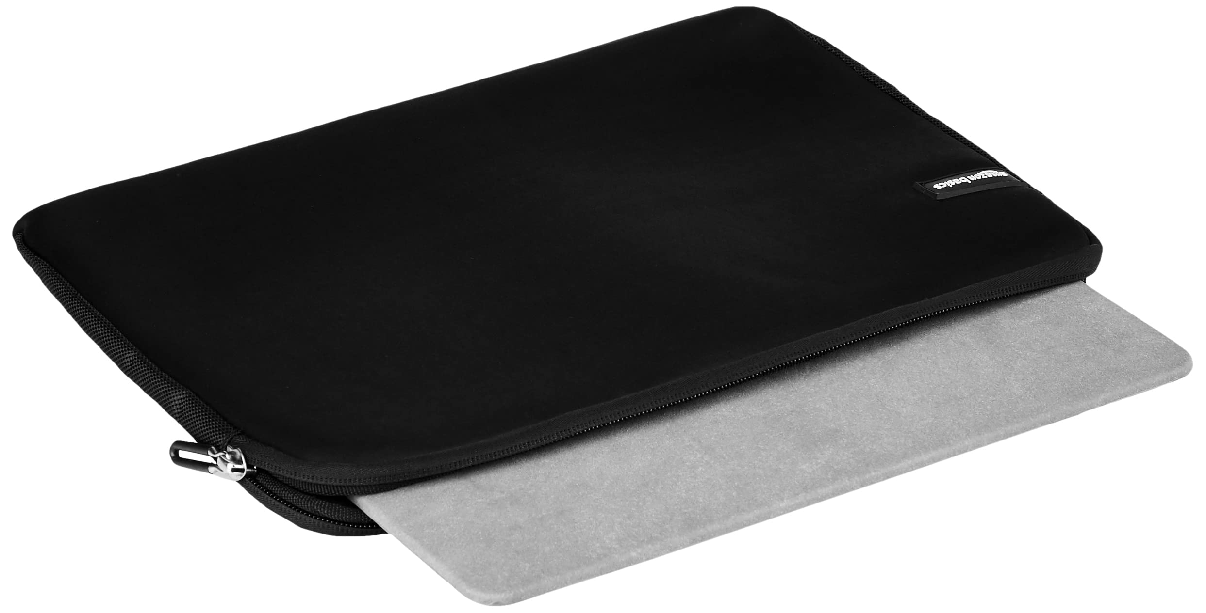 Amazon Basics 14 Inch Laptop Sleeve - Protective Case with Zipper for MacBook Pro & Air (Black) | Lightweight & Durable Cover for Work, School & Travel