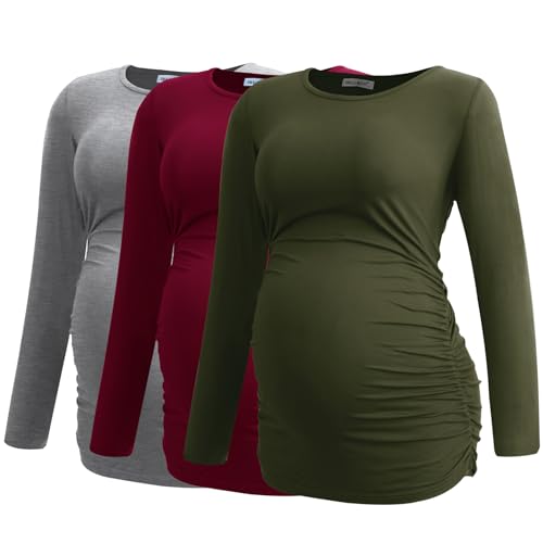Army Green-light Grey-burgundy(3 Packs)