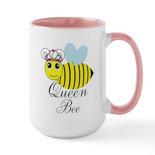 White/Pink Inside - Queen Bee Mugs
