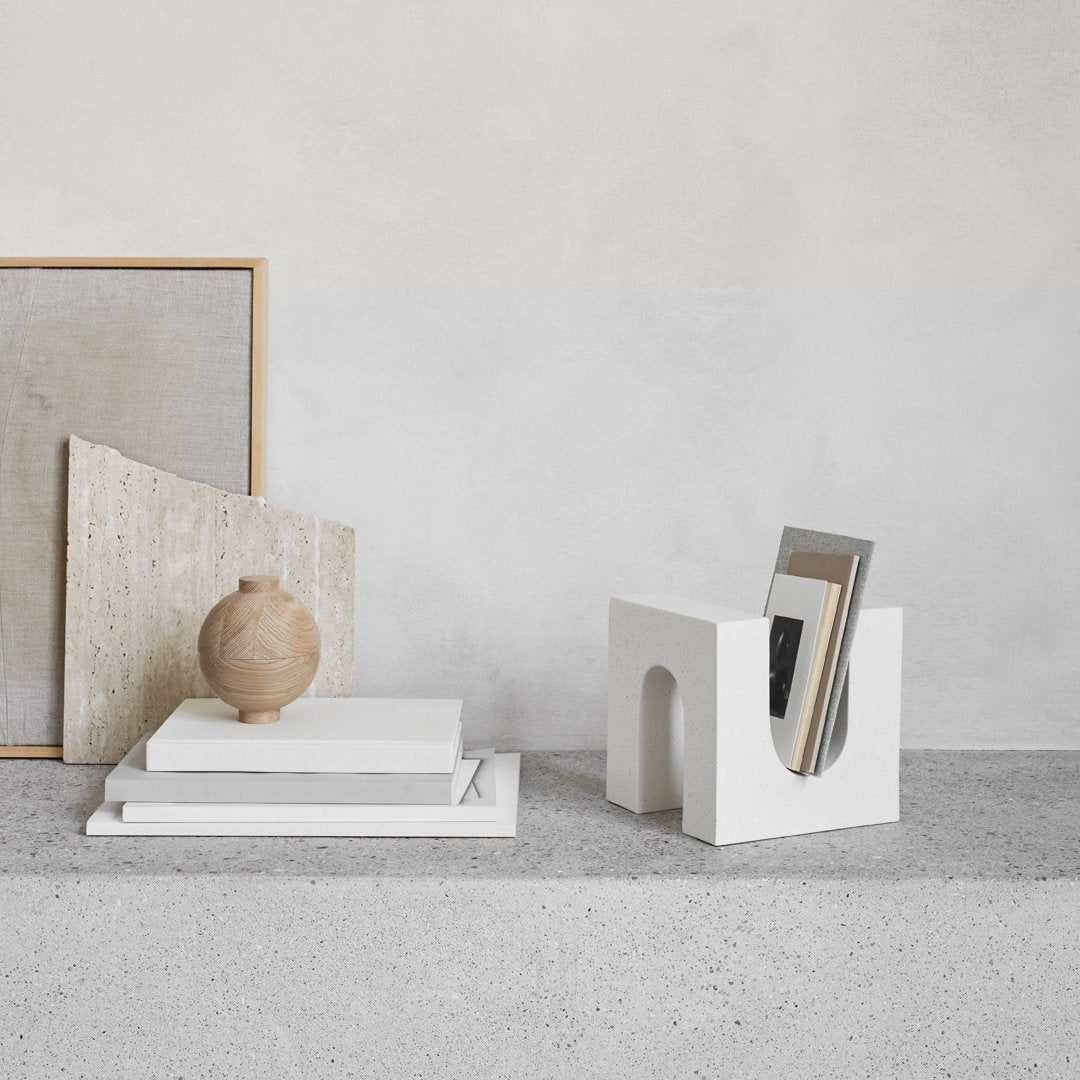 Kristina Dam Studio Brick Sculpture - Modern Abstract Art Decor for Home, Office & Gifts - Perfect for Living Room, Bookshelf & Desk Display