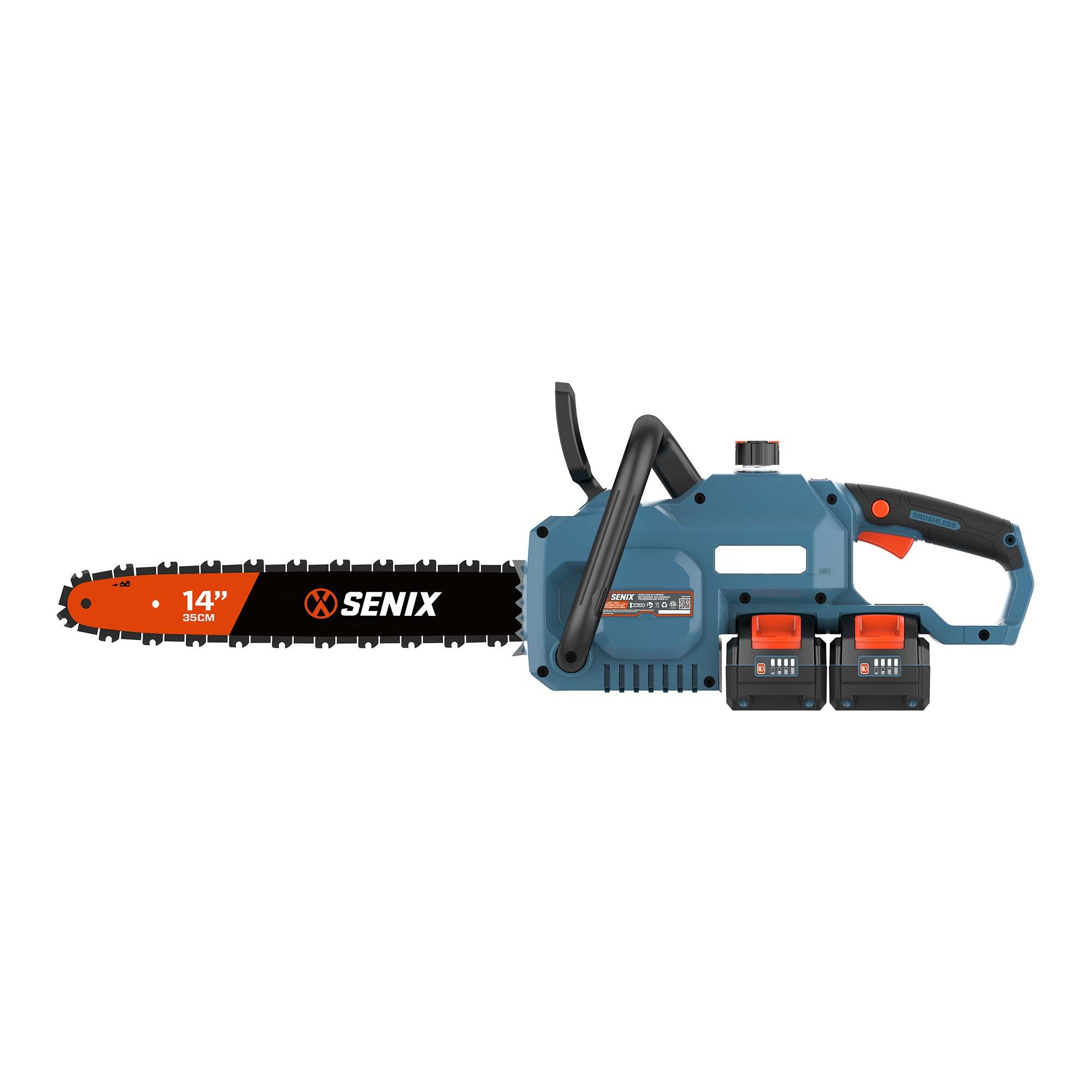 40V Max Cordless Chainsaw with Brushless Motor - Includes 2 x 4.0Ah Batteries & Charger - Ideal for Tree Trimming, Yard Cleanup & Firewood Cutting