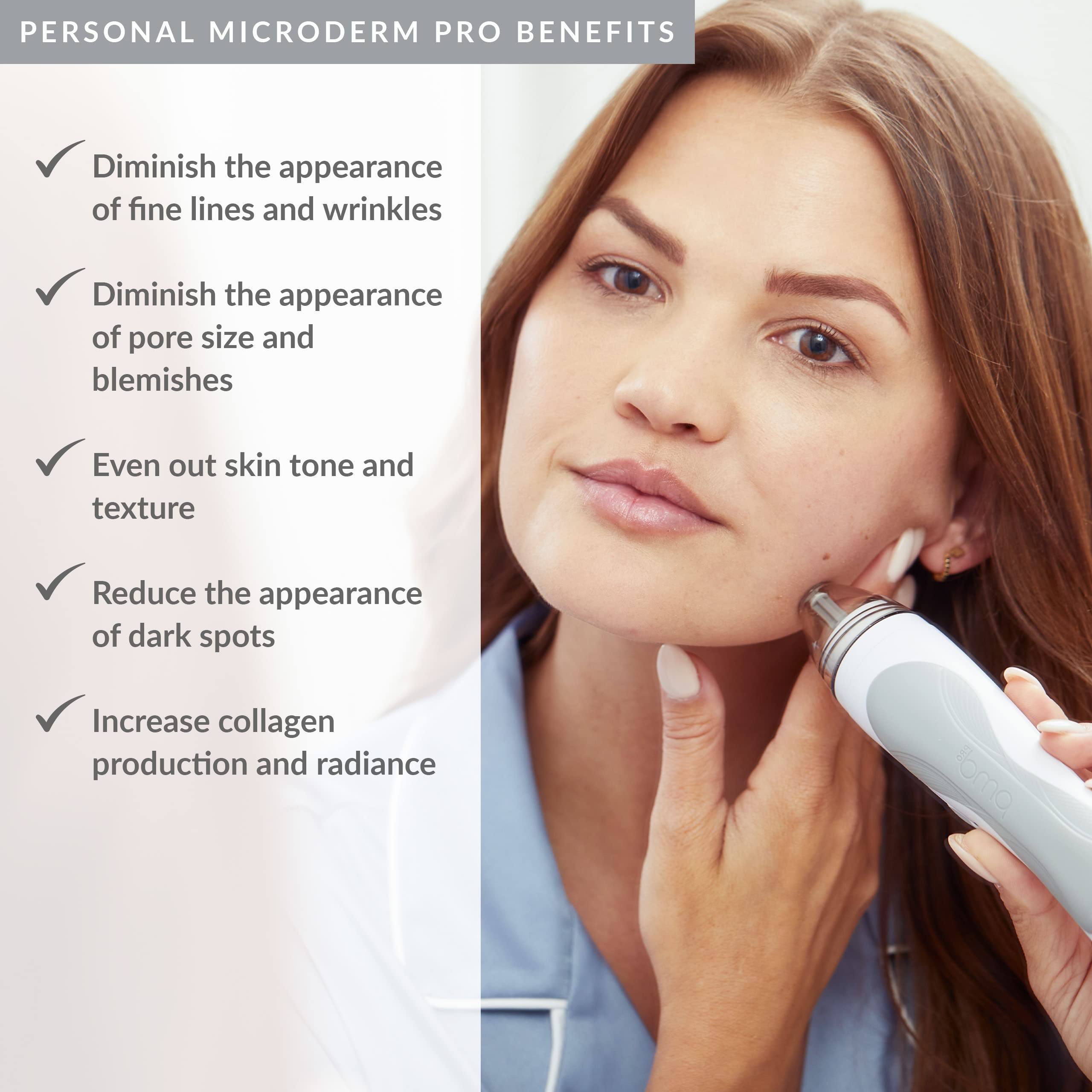 PMD Personal Microderm Pro - At-Home Microdermabrasion Machine Kit for Face & Body - Exfoliating Crystals & Vacuum Suction for Fresh, Radiant Skin - High/Low Speed Settings - Perfect for Anti-Aging, Acne Treatment & Skin Rejuvenation at Home