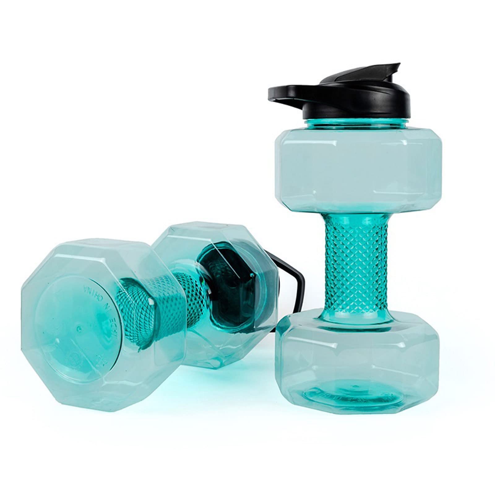CHDWEY Creative Water Filled Dumbbell Bottle - Leakproof Fitness Equipment for Weightlifting & Bodybuilding - Perfect for Gym, Home Workouts & Outdoor Training (Red)