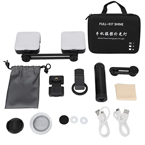 ANGGREK Professional Phone Camera Fill Light - Bright LED Photography Lighting for Smartphones, Perfect for YouTube, TikTok, Live Streaming & Low Light Photography