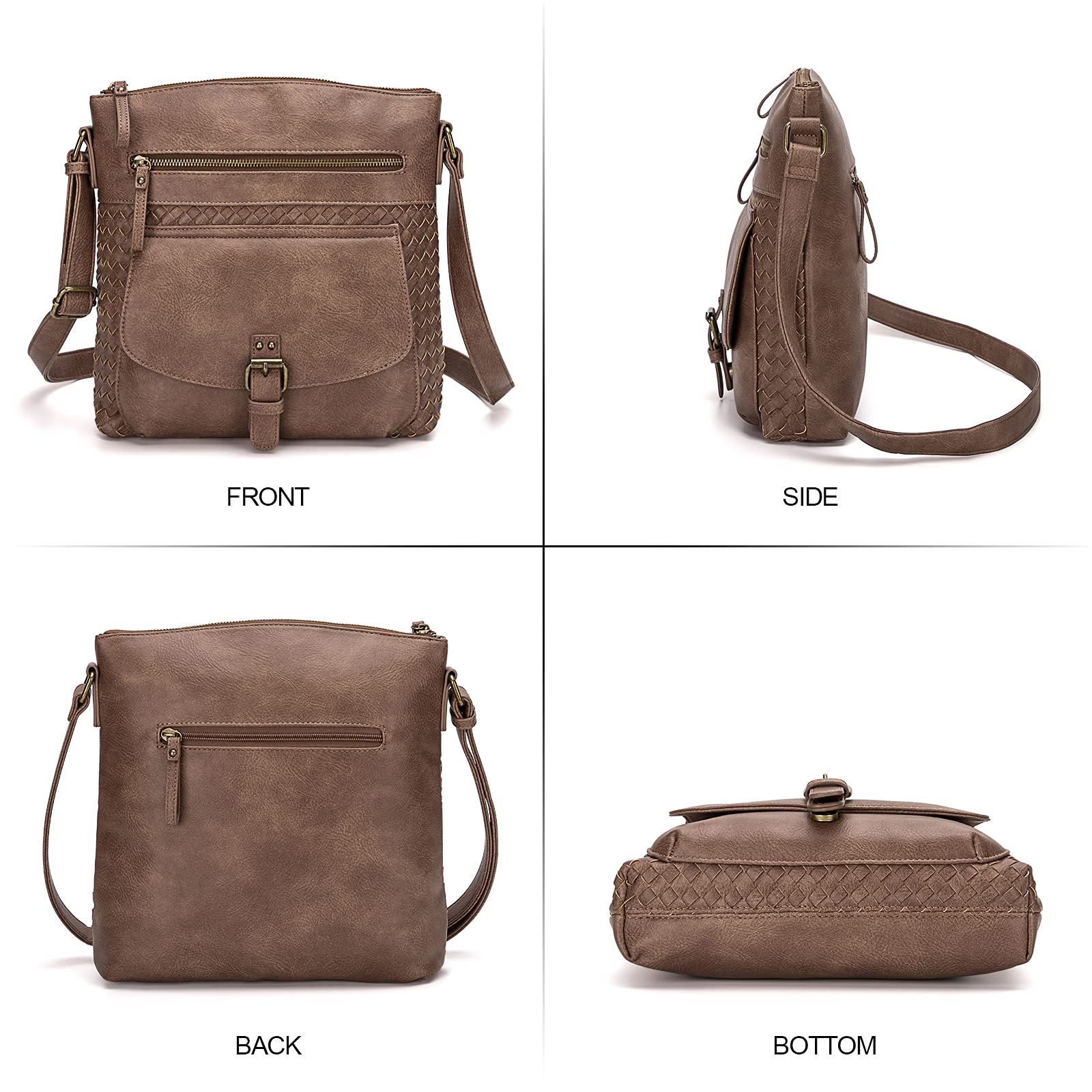 KouLi Buir Women's Crossbody Purse - PU Leather Shoulder Handbag with Multi Pockets, Sling Bag for Everyday Use | Perfect for Work, Travel, and Shopping