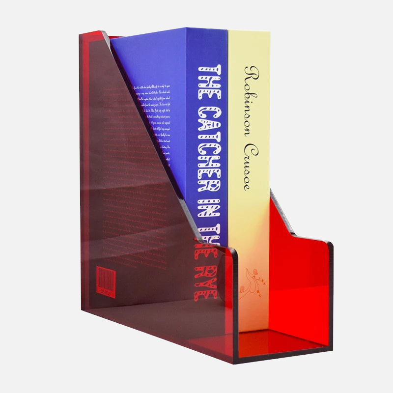 Prism Pop Acrylic File Organizer - Colorful Desktop Document Holder for Office, School & Home Organization - Perfect for Bills, Papers, Letters & Stationery Storage