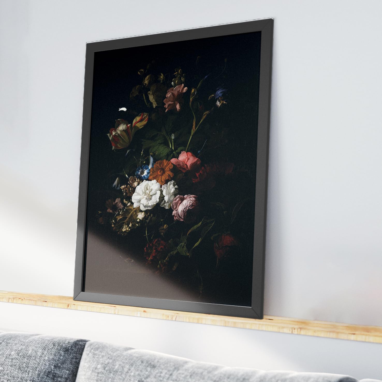 Dark Flowers Rice Paper 11.5x16 Inch - Premium Mulberry Paper for Decoupage, Furniture Print & DIY Crafts - Perfect for Scrapbooking, Gift Wrapping & Home Decor Projects