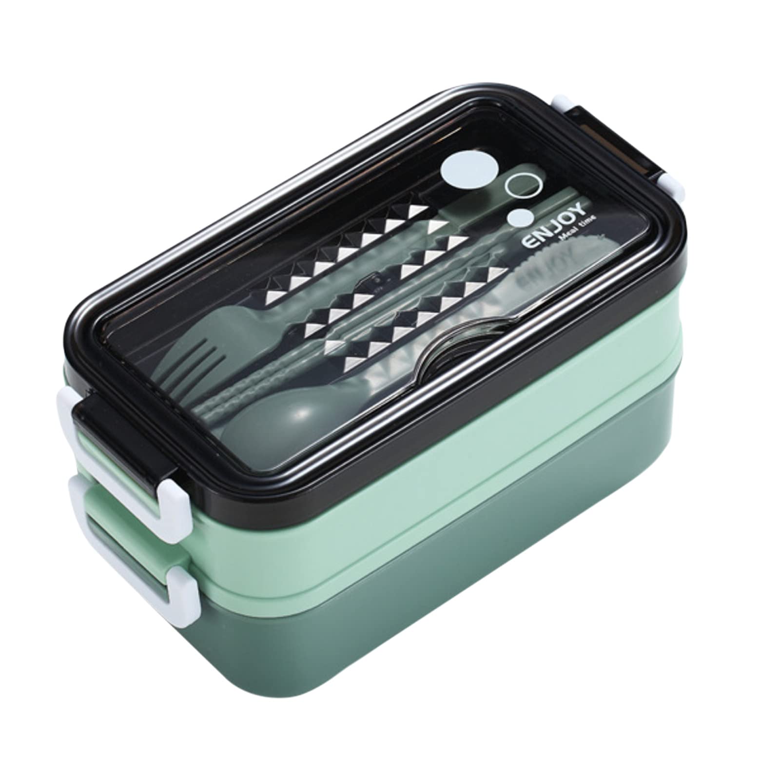Bento Box for Office & School - Double-Layer Microwave Safe Lunch Container with Heating Function - Perfect for Meal Prep, Work Lunches & Student Dinners - Home Organization & Kitchen Storage Solution