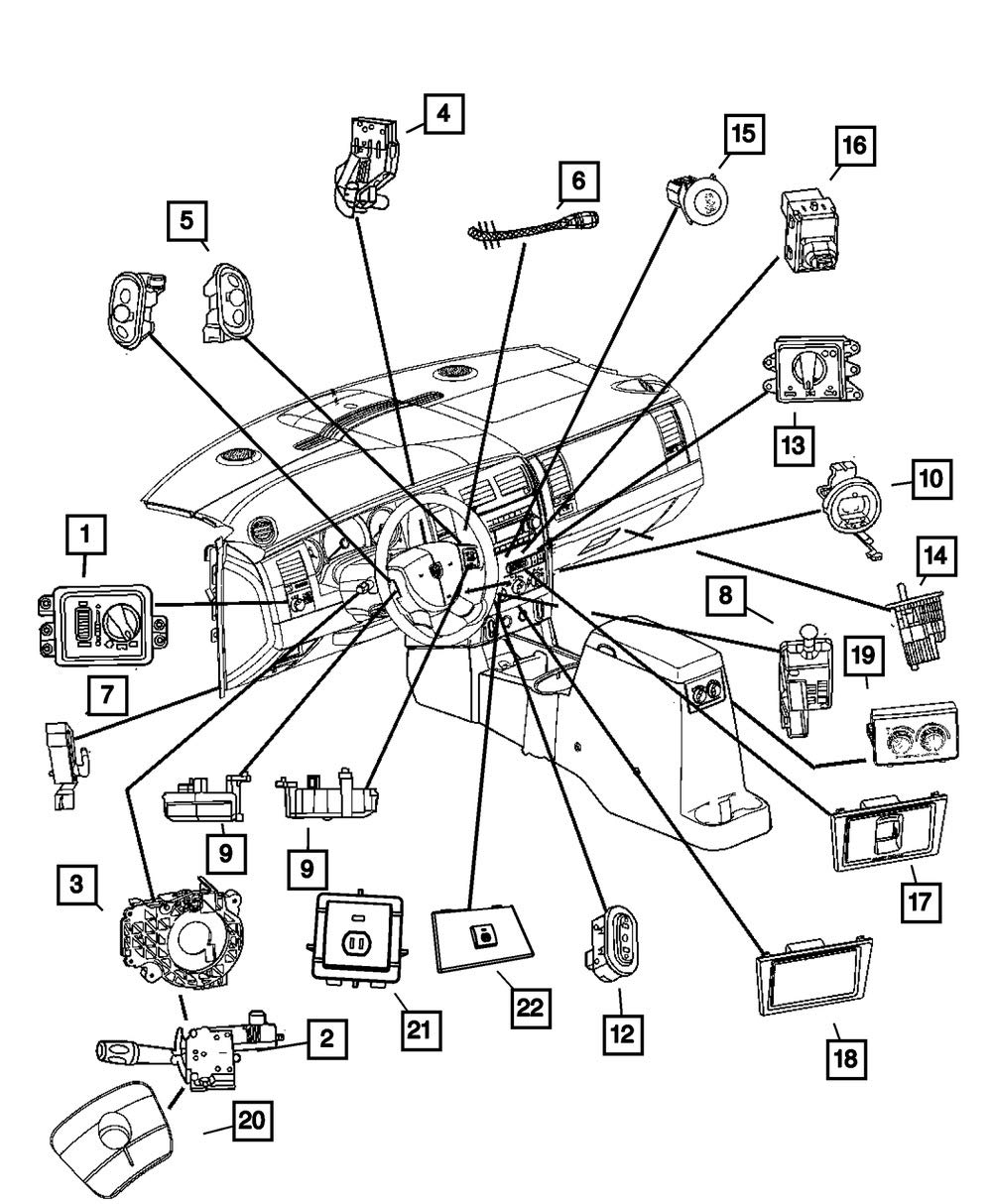 Mopar 5604 9378AD Cruise Control Switch for Dodge Chrysler Jeep Vehicles - Perfect for Highway Driving & Long Road Trips