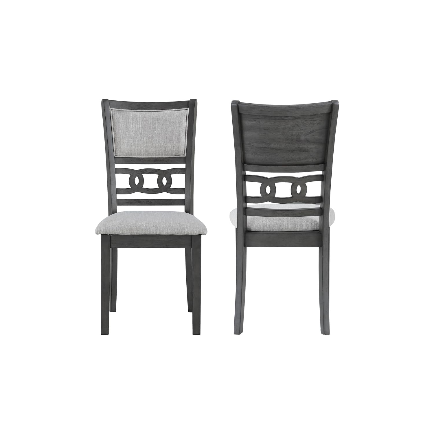 Premium Gray Gia Dining Chairs Set of 2 - Modern Classic Furniture for Kitchen, Dining Room & Home Decor | Comfortable & Stylish Seating Solution