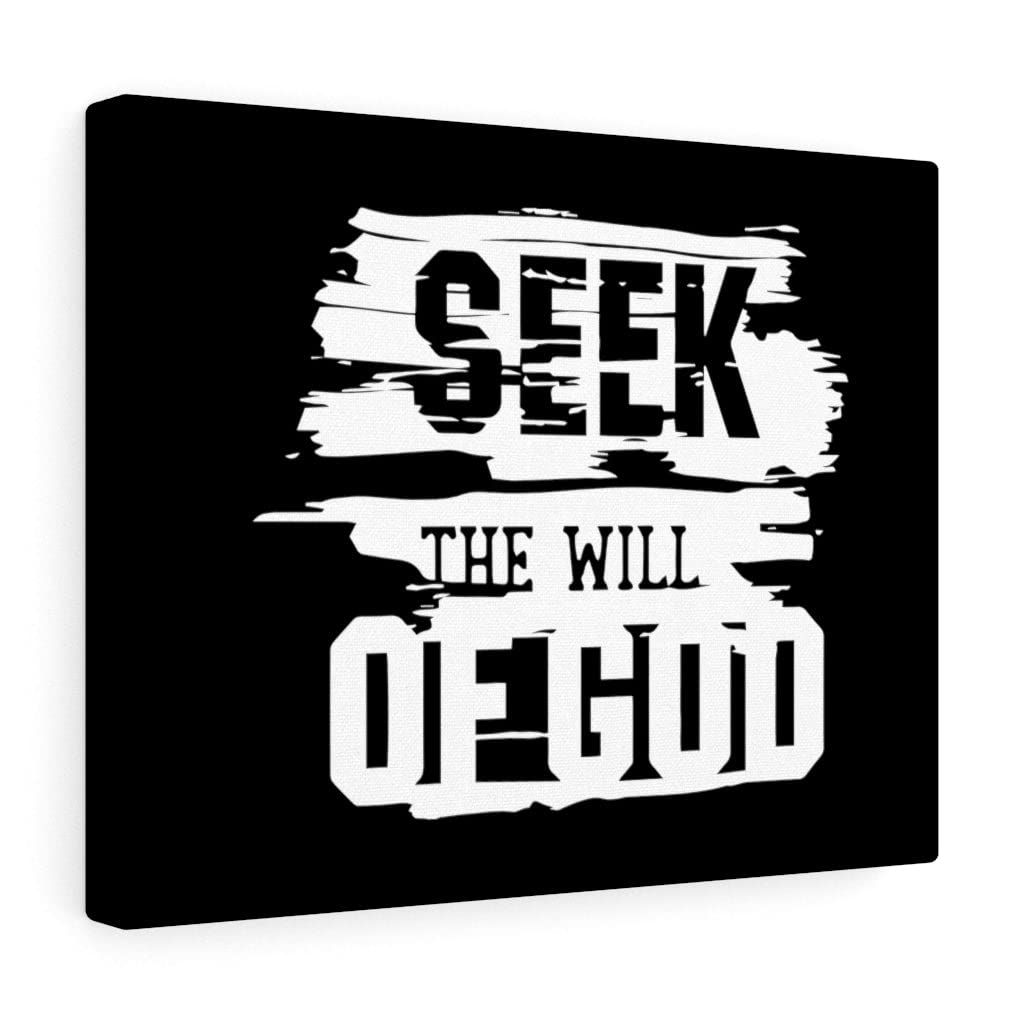 Seek God's Will Christian Wall Art - Bible Verse Print Ready to Hang - Inspirational Scripture Home Decor for Living Room, Bedroom & Church