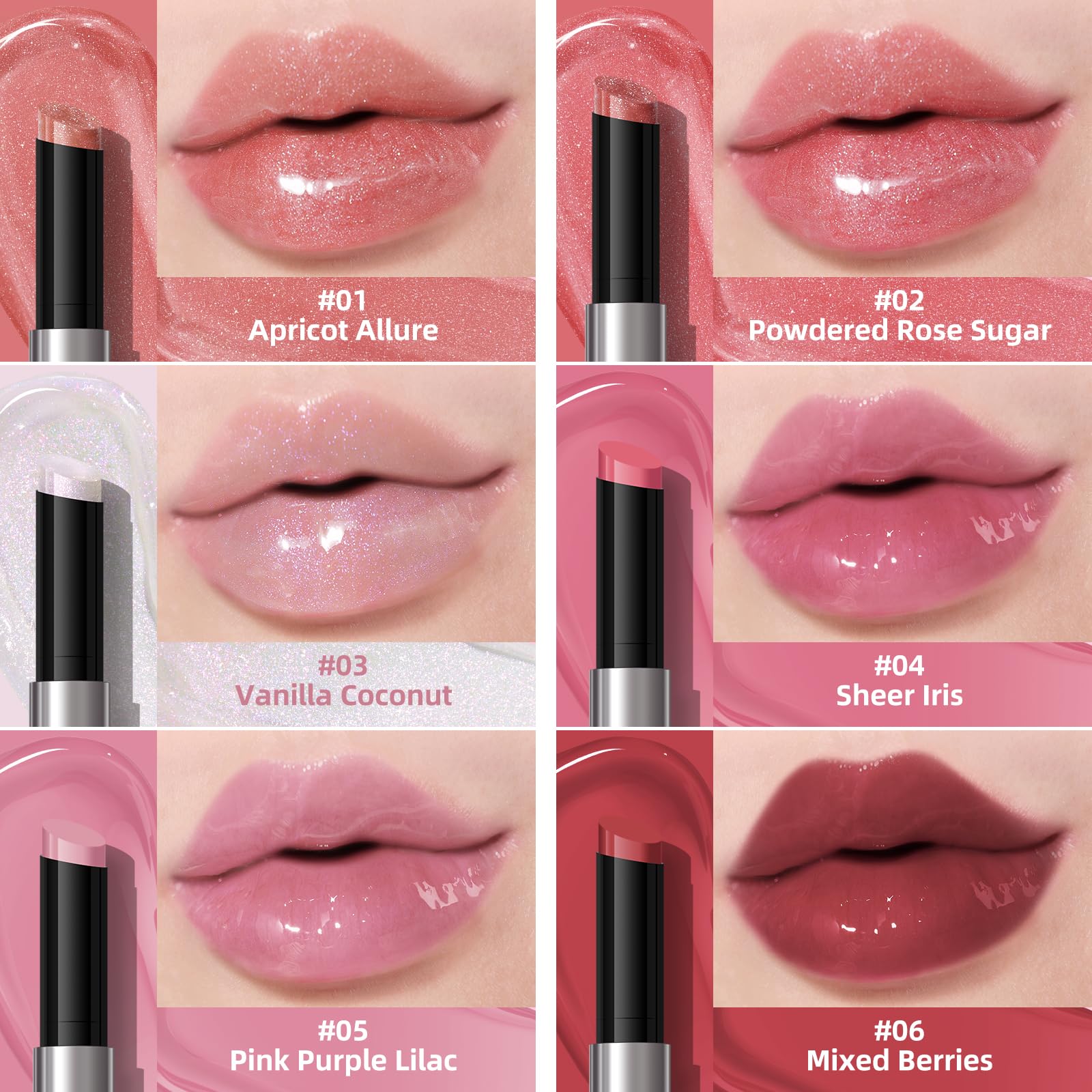 KIMUSE Lip Plumper Gloss - Hydrating Tinted Balm for Plump Lips | Day & Night Wear