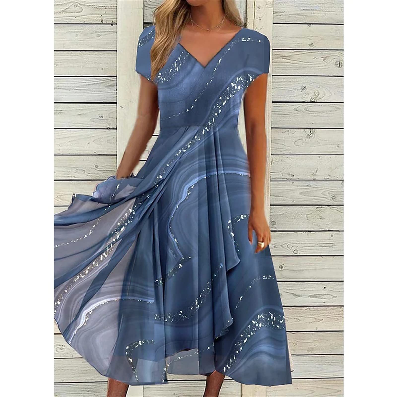 2024 Women's Casual Flowy Prom & Cocktail Dresses - Elegant Bride & Party Gowns for Evening Events, Weddings, Date Nights & Special Occasions