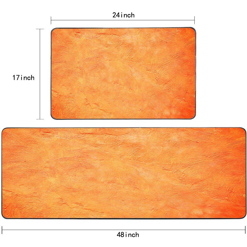 TOMWISH Non-Slip Washable Kitchen Rugs Set - 17