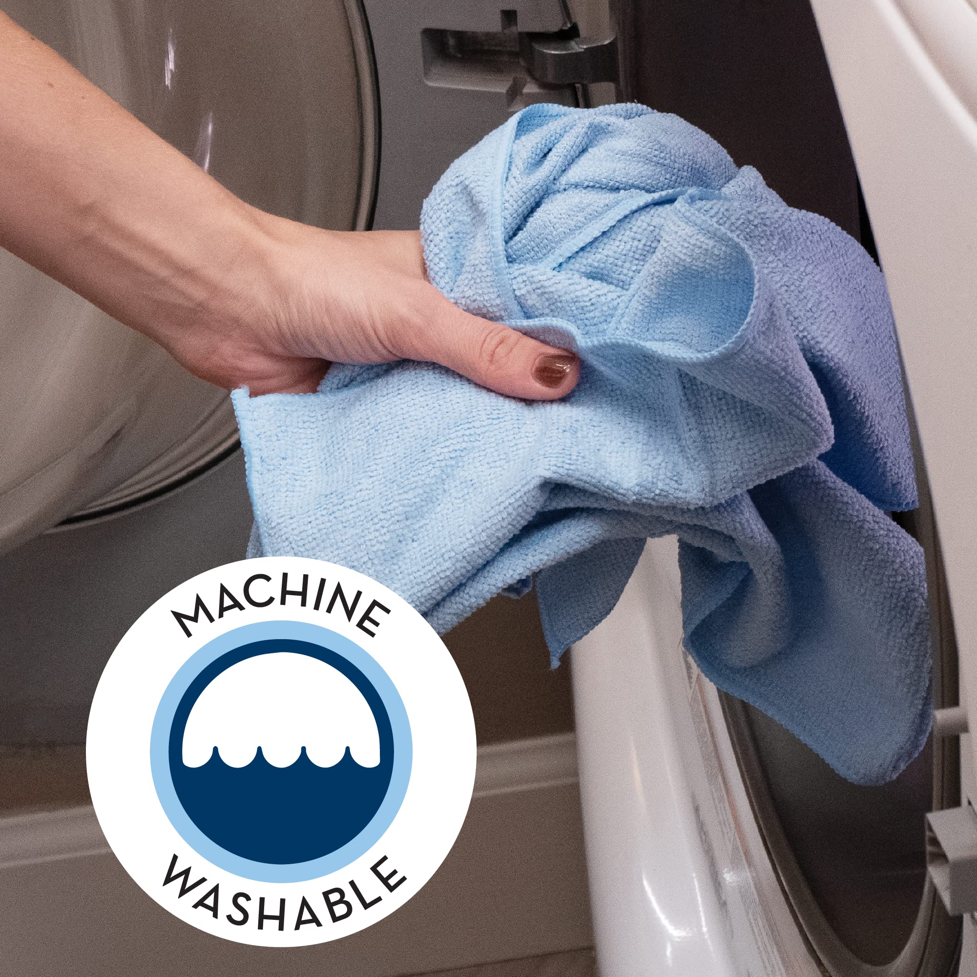 100-Pack Premium Microfiber Cleaning Cloths - 11.5