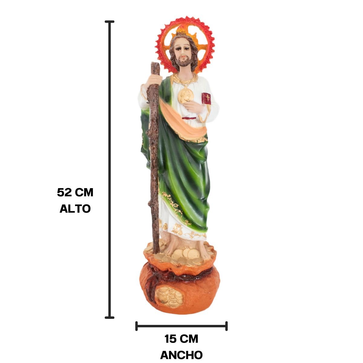 St. Jude Thaddeus Prayer Candles - Pack of 10 Religious Devotional Candles for Home Altar, Catholic Saints, Spiritual Protection & Blessings | Perfect for Prayer Rooms, Church Offerings & Home Decor