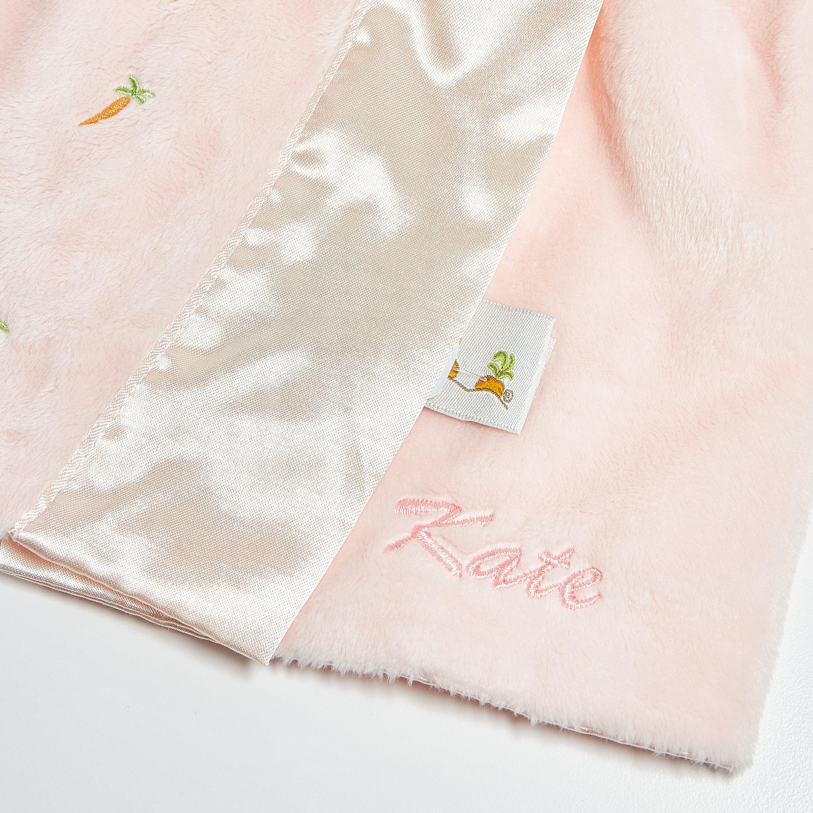 Blossom Bunny Buddy Blanket - Soft & Cozy Plush Baby Blanket for Newborns & Toddlers | Perfect for Nursery, Stroller, and Cuddling | Cute Easter Gift Idea