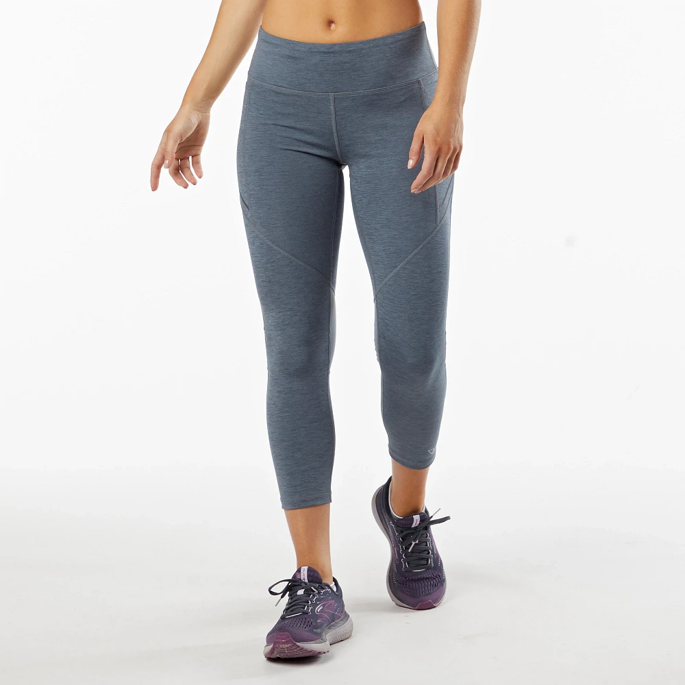 Korsa Women's Recharge 7/8 Compression Leggings - High Waist Workout Pants for Running, Yoga & Gym - Moisture Wicking Activewear with Pockets