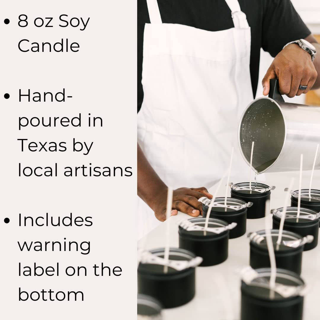 Premium 10-Pack River Birch Scented Soy Candles | All-Natural, Non-Toxic, 8oz Black Matte Tin | Choose Your Fragrance | Perfect for Home Relaxation, Spa Nights & Cozy Gift Giving