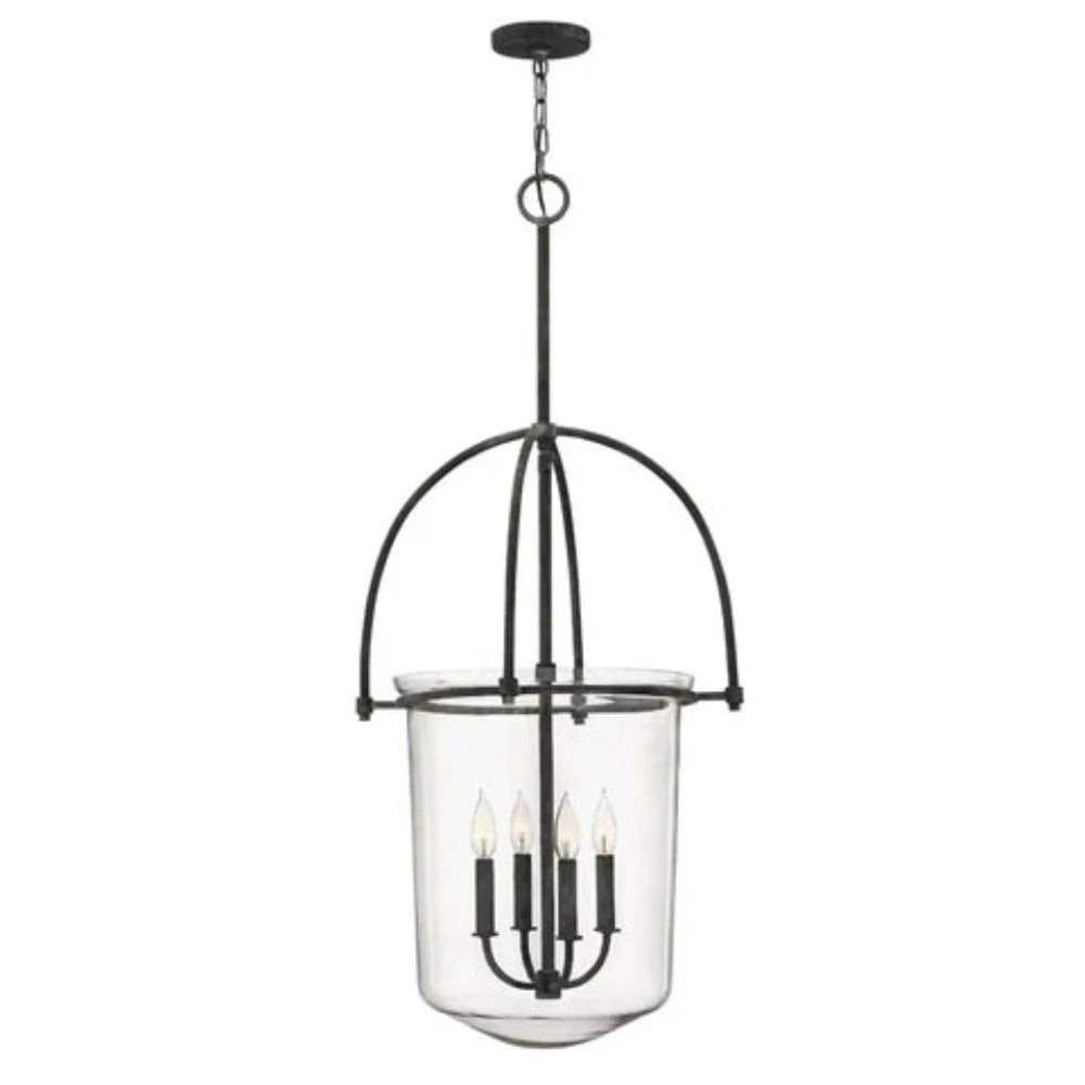 Vintage Clancy Bell Lantern - Rustic Outdoor Camping Light for Garden, Patio & Emergency Use (Open Box)