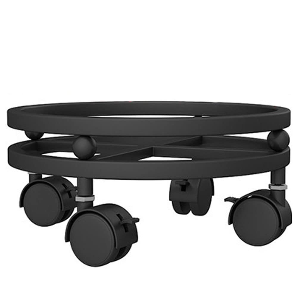 **LONUBS Heavy Duty Plant Caddy with Wheels - 9.44 Inch Round Pot Trolley for Indoor & Outdoor Plants - Universal Rolling Plant Stand (Black, Type B) - Perfect for Moving Large Potted Plants on Decks, Patios, or Gardens**