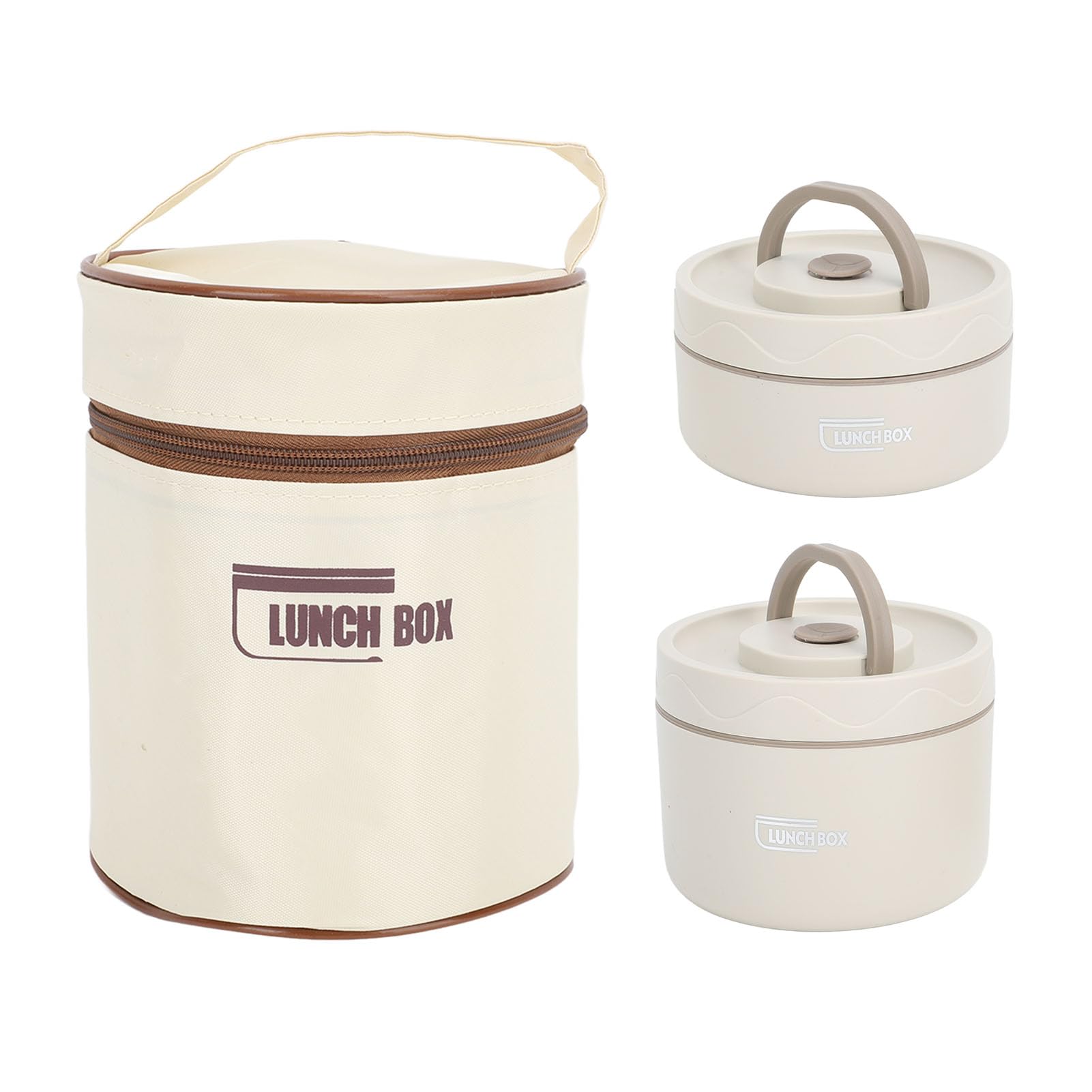 **Insulated Stainless Steel Lunch Bento Box for Adults - Leak-Proof Thermal Food Container with Storage Bag - Perfect for Office, School & Picnics (2-Pack)**
