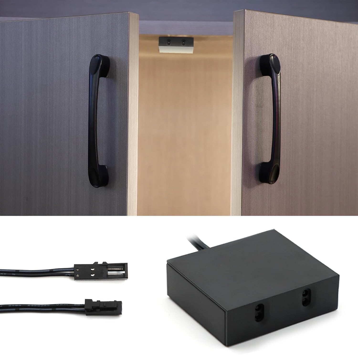 Automatic Infrared Sensor Switch with Double Door Operation, LED Control, JST Male & Female Connector - Ideal for Smart Homes, Warehouses, and Commercial Spaces