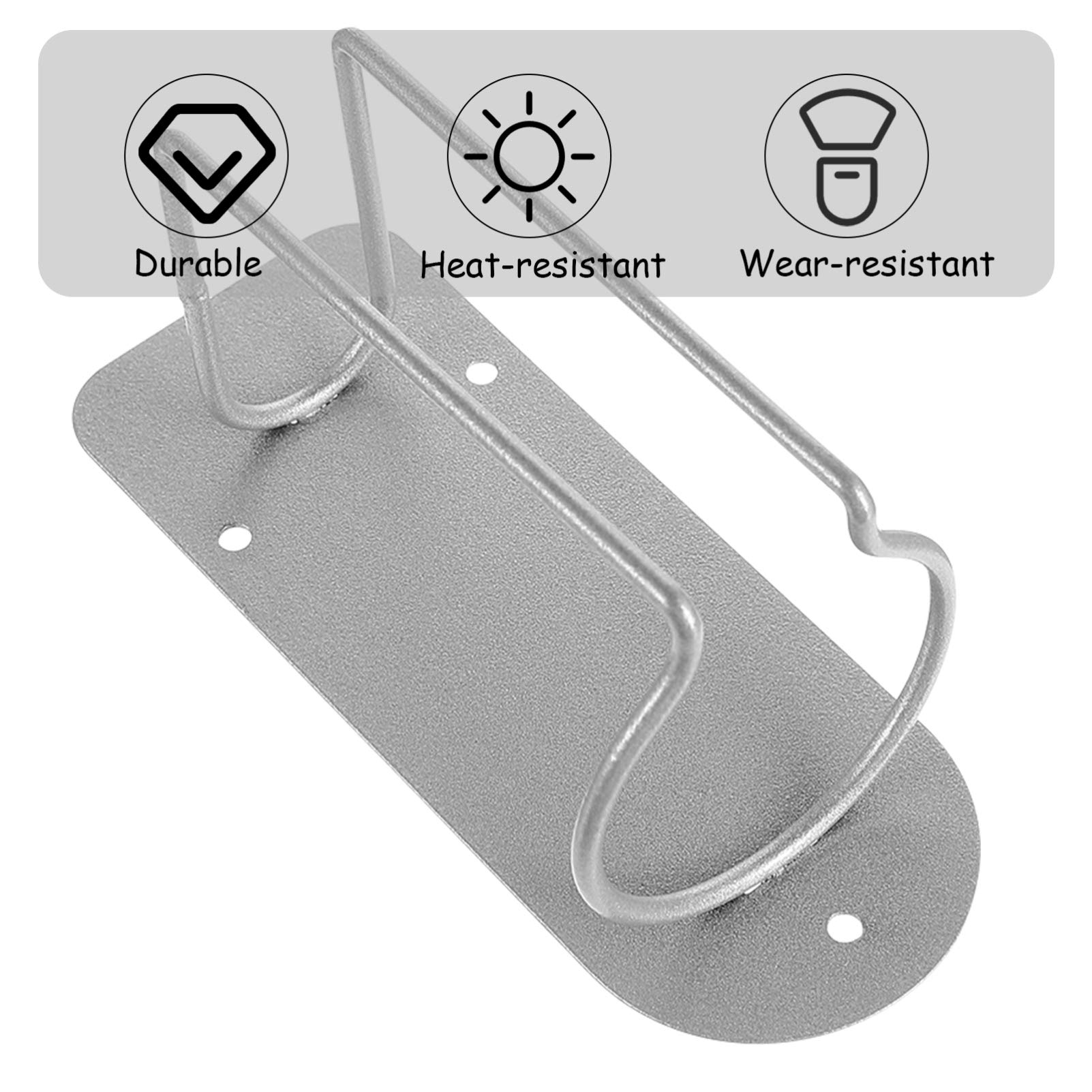 2 Pcs Stainless Steel Hair Clipper Stand & Storage Holder - Electric Clipper Organizer for Barber Tools, Trimmer Rack for Salon & Home Use - Perfect for Clipper Organization & Countertop Display