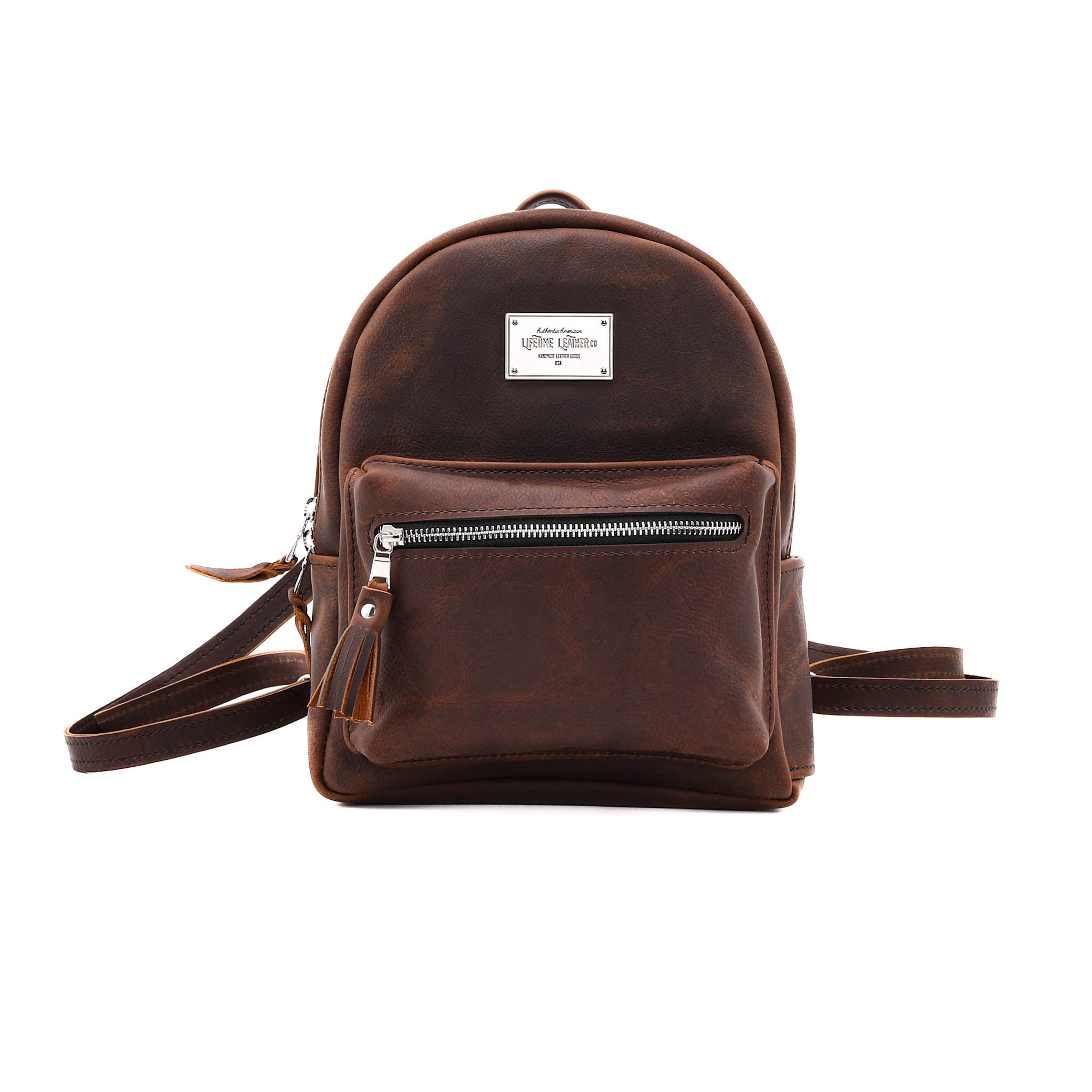 Premium Genuine Leather Backpack for Men & Women - Durable Travel Laptop Bag with USB Charging Port - Perfect for Work, School, and Outdoor Adventures