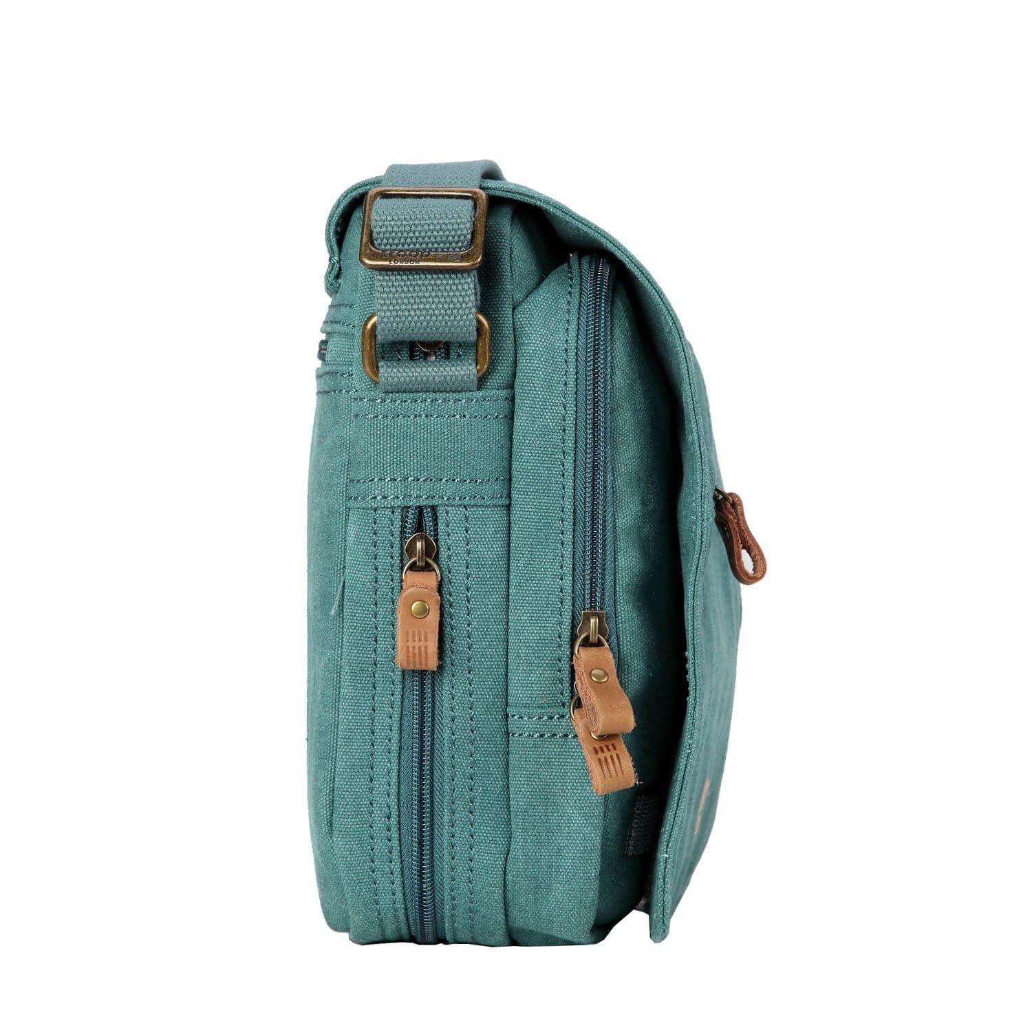 TRP0238 Troop London Classic Canvas Crossbody Bag - Stylish & Durable for Travel, Work & Everyday Use