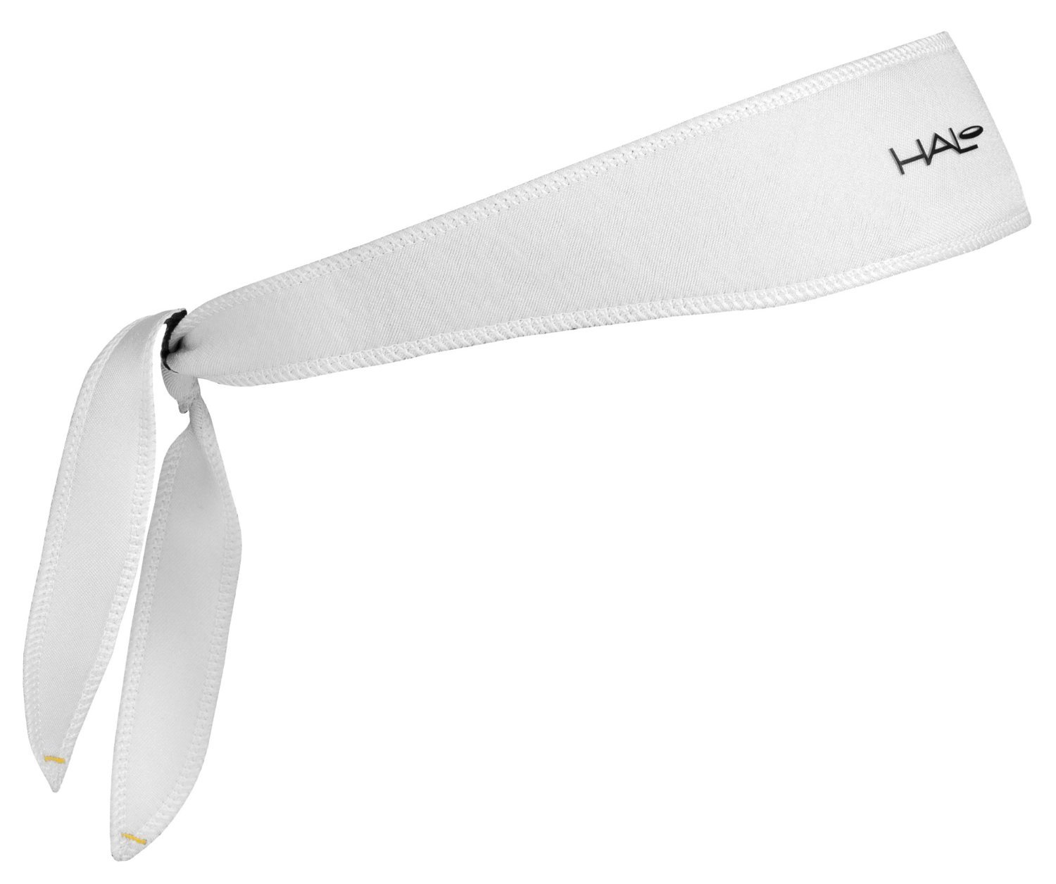Halo Headbands Sweatband Tie - 2 Pack (Black & White) - Non-Slip Sports Headband for Running, Yoga, Workout & Gym - Moisture Wicking Hair Band for Women & Men