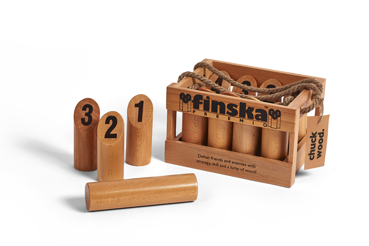 Premium Finska Outdoor Tossing Game Set - Classic Wooden Lawn Game for Backyard, Picnic, Beach & Camping Fun - Perfect for Family Gatherings & Parties